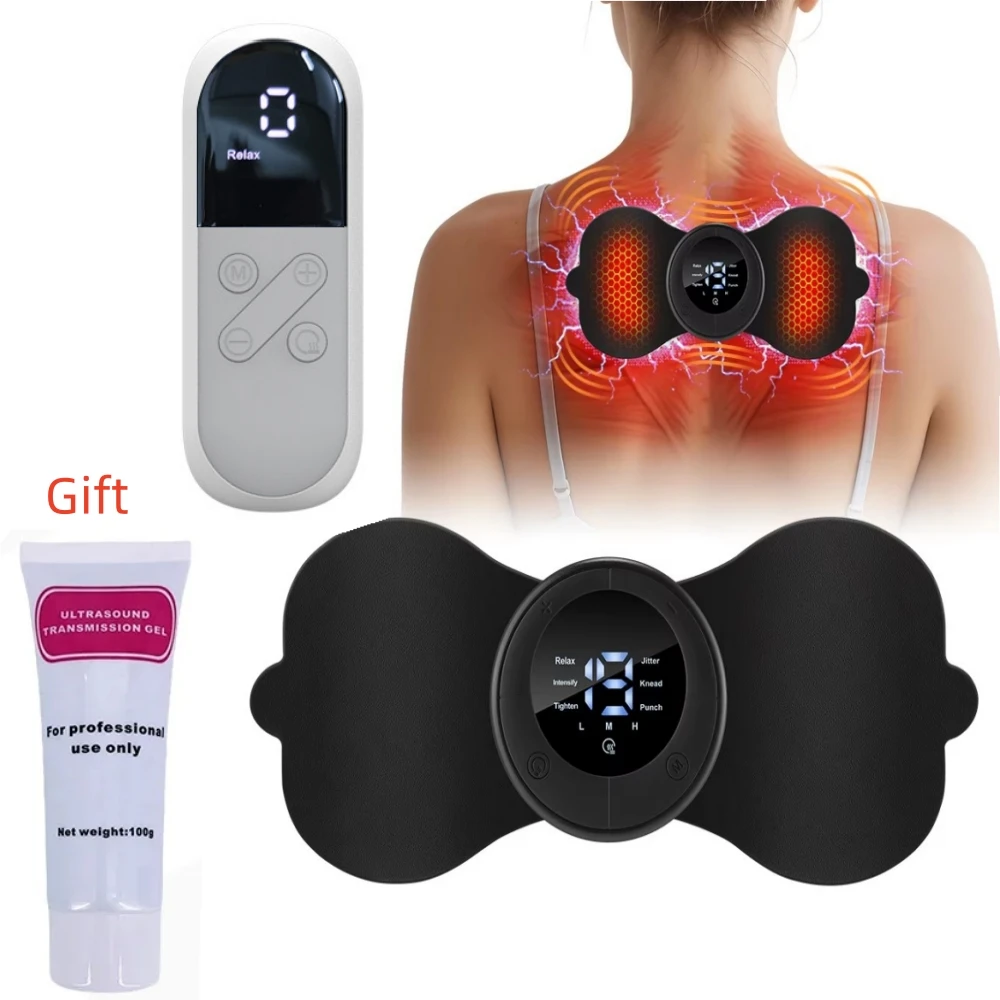 

Muscle Stimulator Patch Microcurrent Pulse EMS Back Arm Leg Neck and Shoulder Massager with free Ultrasonic Gel 100g
