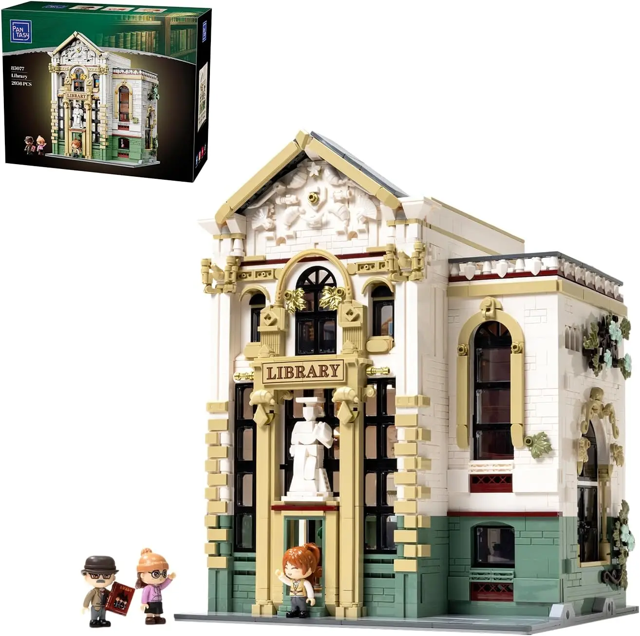 Library Building Set, Modular Building for Adults
