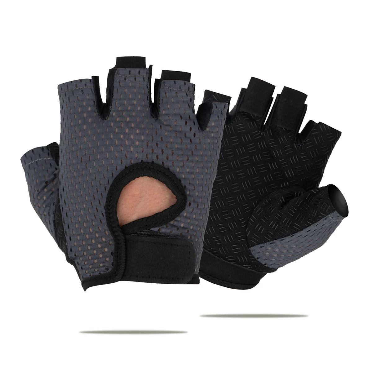 Sport Handschuhe Atmungsaktive Anti-Slip Radfahren Fingerlose Handschuhe Gym Training Fitness Eis Seide Handschuhe Männer Frauen Gewichtheben Handschuhe