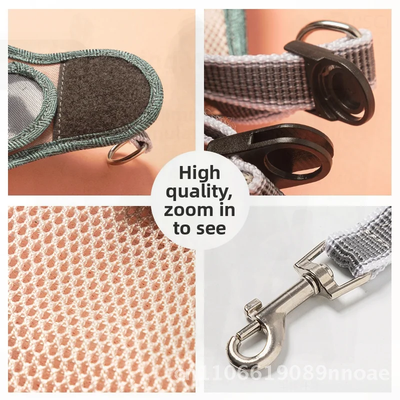 

Светоотражающий дышащий жилет с тяговой веревкой для кошек, нагрудный ремень для выгула собак, полиэстер, регулируемая шлейка для домашних животных разных размеров