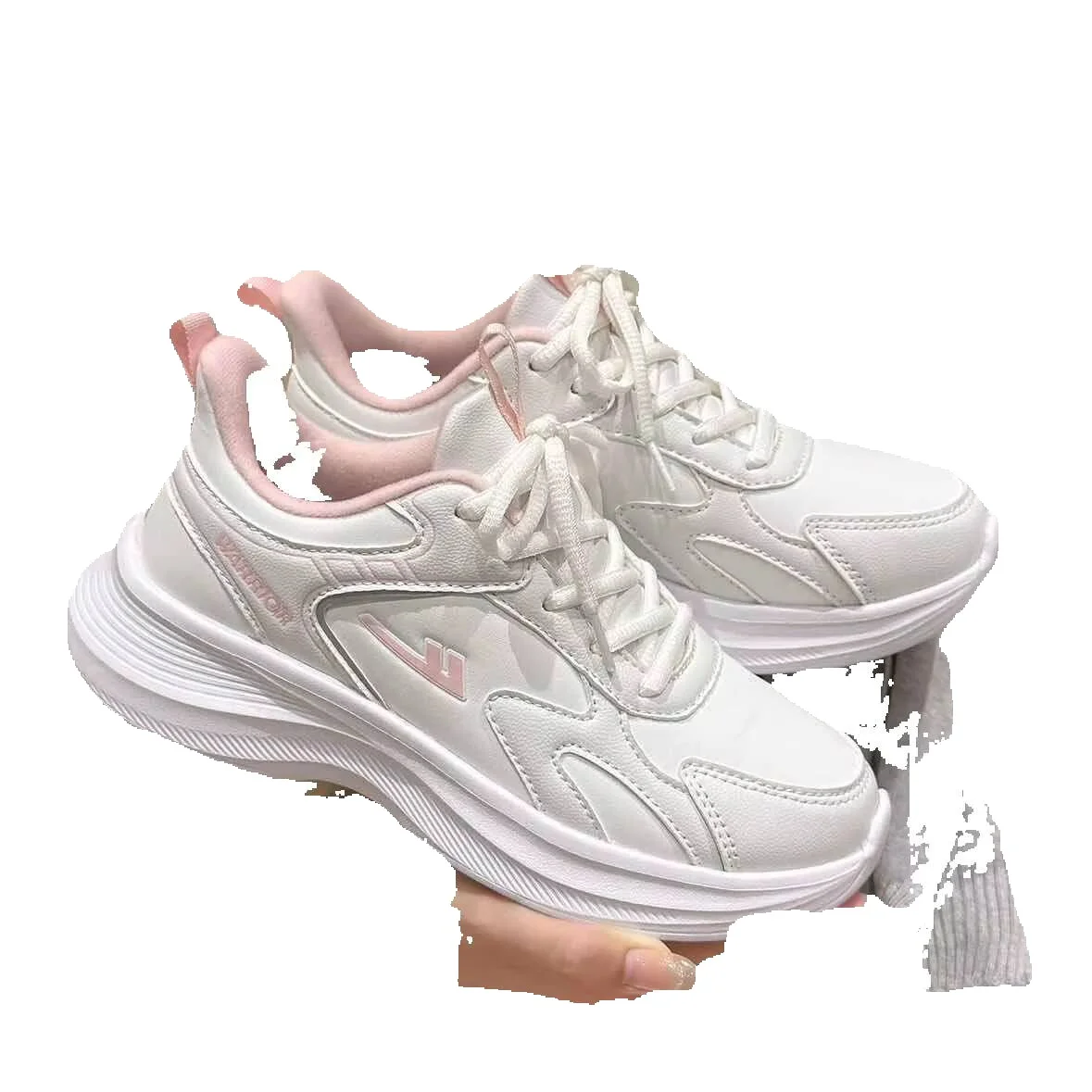 Weiße Leichte Damen Sneaker Für Walking Und Freizeitsport_voghion.com