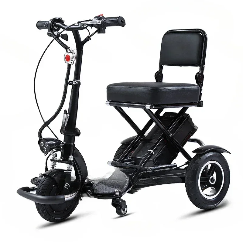 Folding Electric Tricycle for Adults, Motorcycle for Seniors, Mobility Scooters, Three Wheeler Trike, 48V, 12A, 50km, H