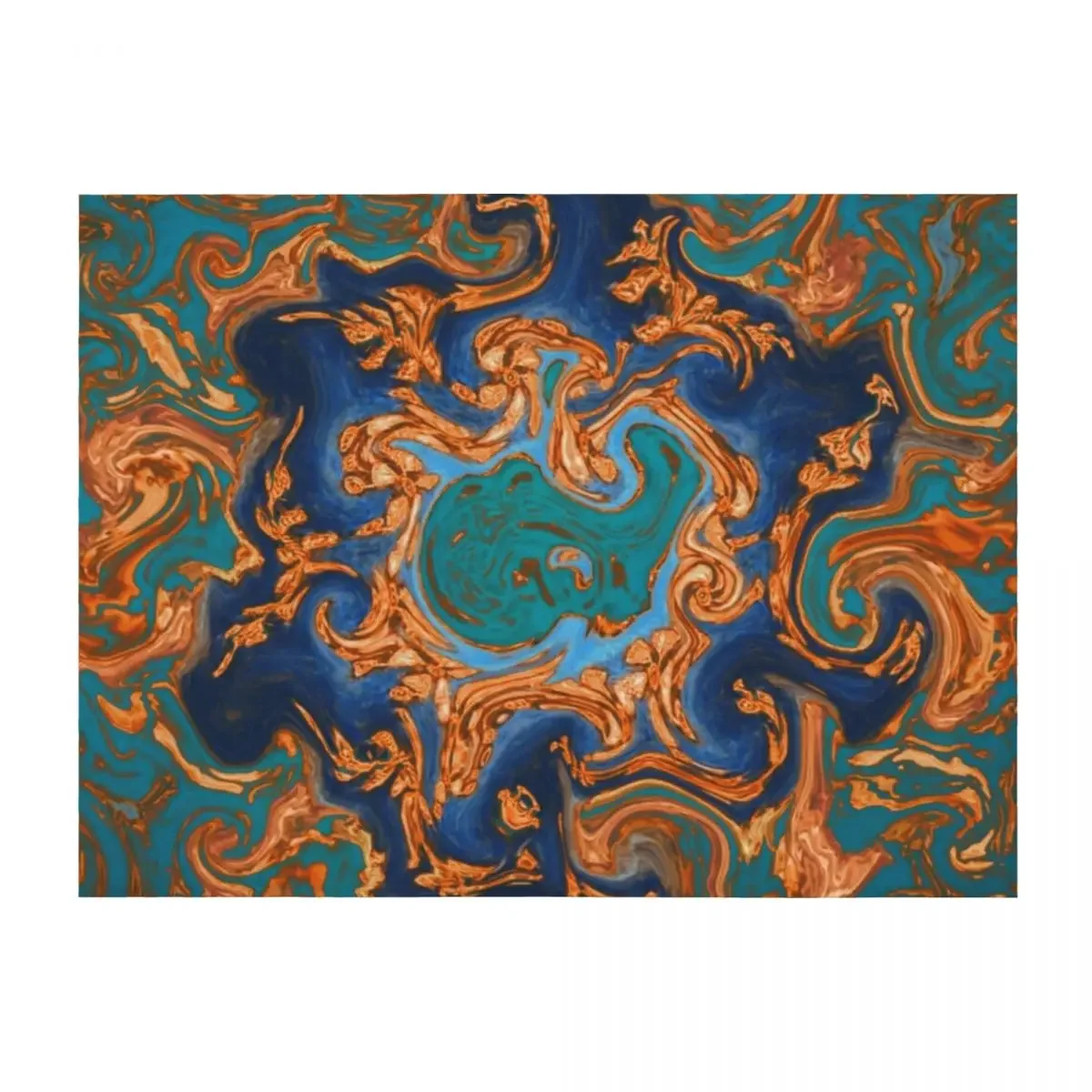 

Modern Fluid Art design piece Throw Blanket Soft Beds Luxury Designer Stuffeds Summer Blankets