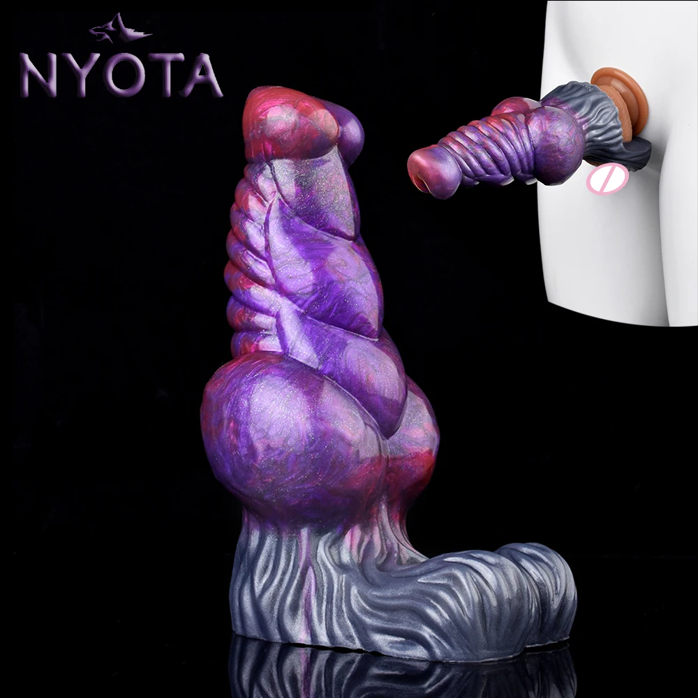 

NYOTA Big Dog Knot Penis Sleeve Fantasy Monster Sheath Cock Enlargement Cover Male Masturbator Sex Toy For Men Delay Ejaculation