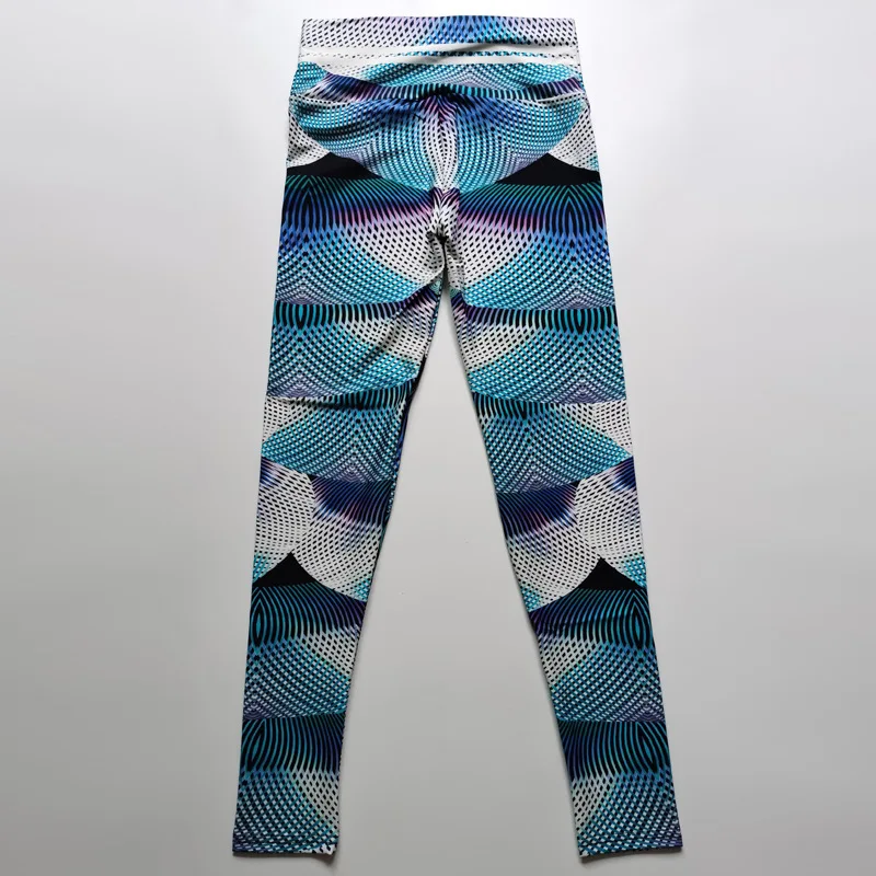 FCCEXIO gęste paski 3D drukuj kobiety spodnie Push Up Running sport Sexy legginsy obcisłe spodnie nowe spodnie jogi legginsy Fitness