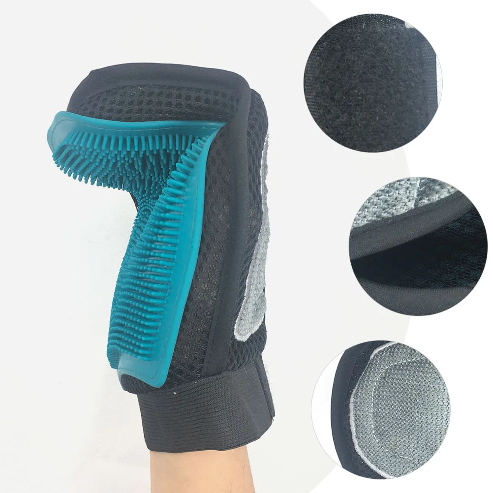 

Sticky Brush Cat Dog Grooming Cleaning Massage Pet Bath Mitt Gloves Deshedding Silicone Double Sided Flea Comb Practical Long