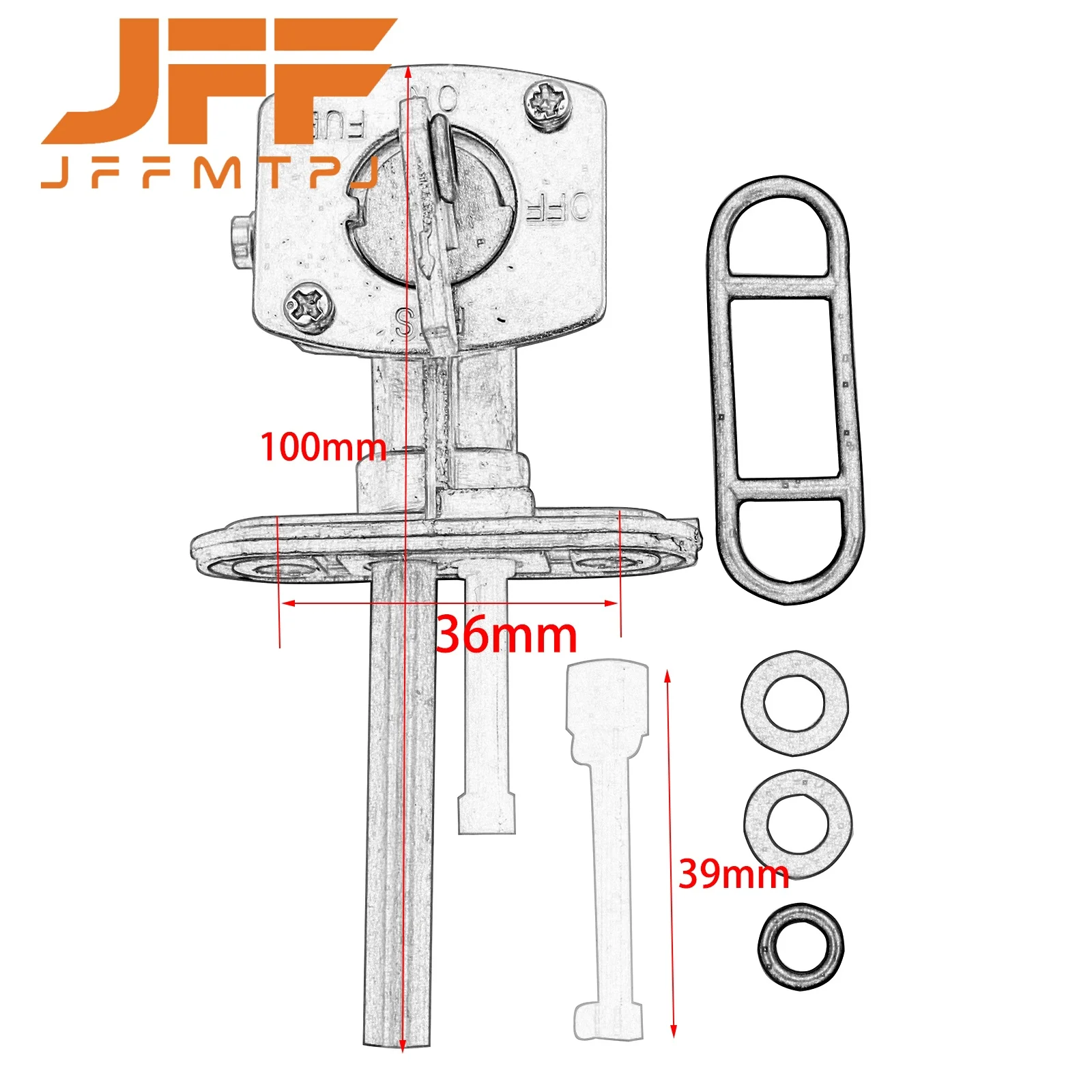 Gas Fuel Petcock Valve Tap Tank Switch for Yamaha Blaster 200 XT600 XT350 WR250 YFM 600 660 250 350 TTR 90 125 250 XVS650 PW80