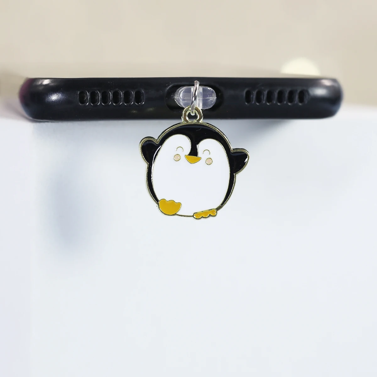 Ocean animals chubby penguin phone dust plug alloy pendant cute sweet girl jewelry phone dust plug small gift