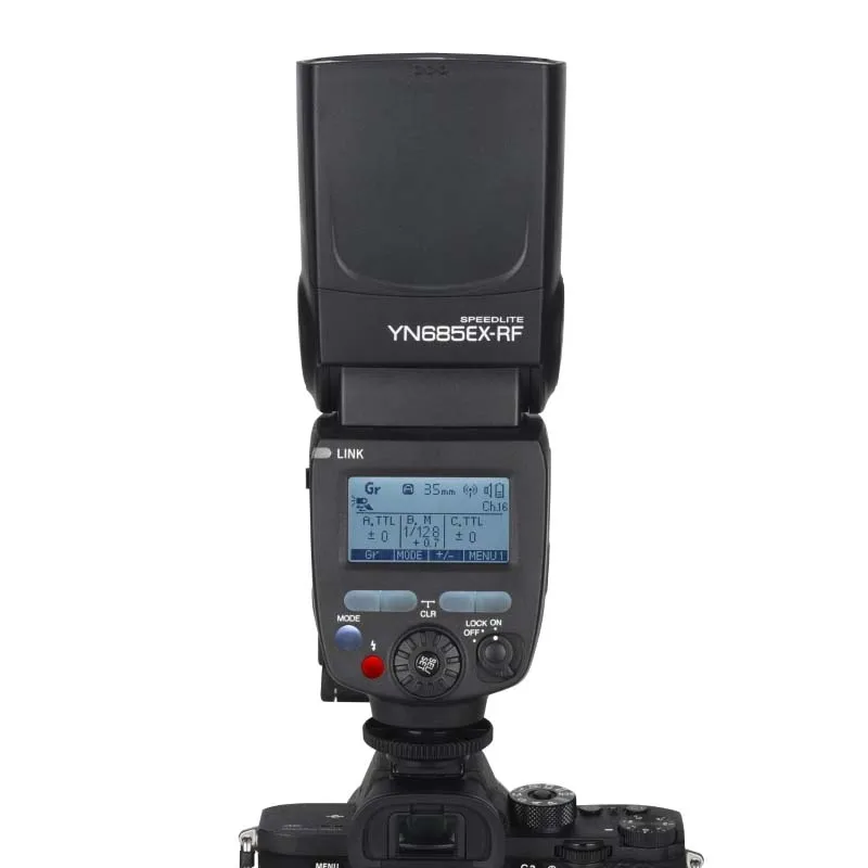 Yongnuo YN685 YN685EX-RF /S Flash de cámara 1/8000 HSS TTL Speedlite para cámara Sony DSLR Flash Speedlite luz estudio de fotografía