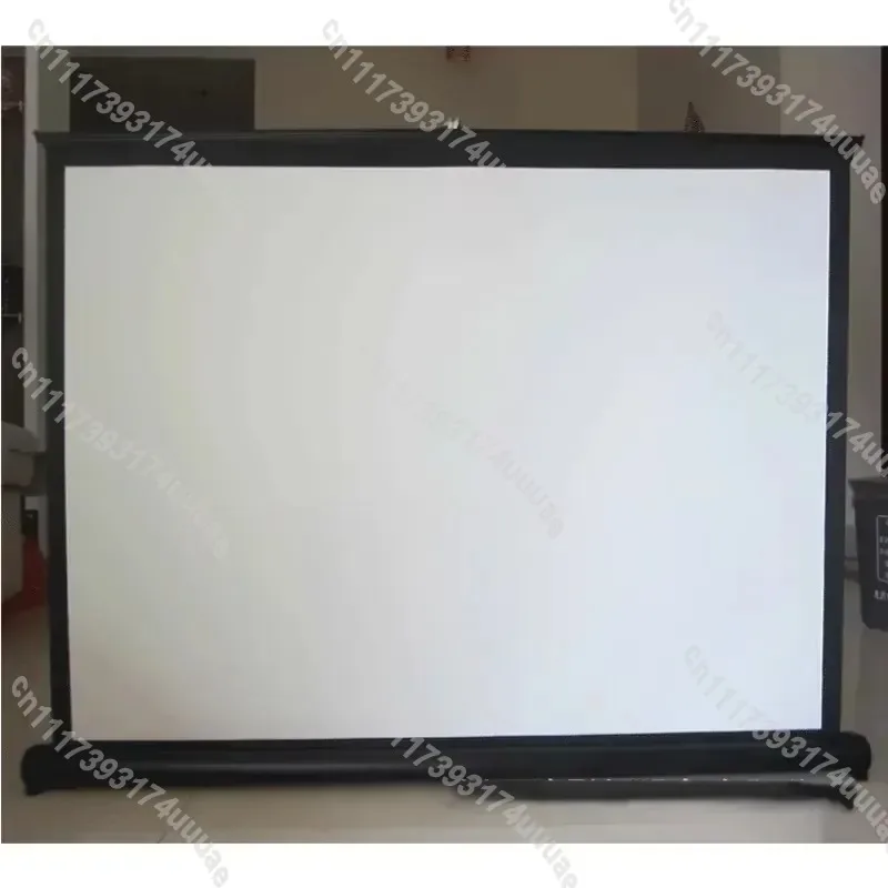 50 Inch HD 16:9 Portable Projector Screen Foldable Pull Up Projection Screen with Stand for Home Theater Camping Business view 2