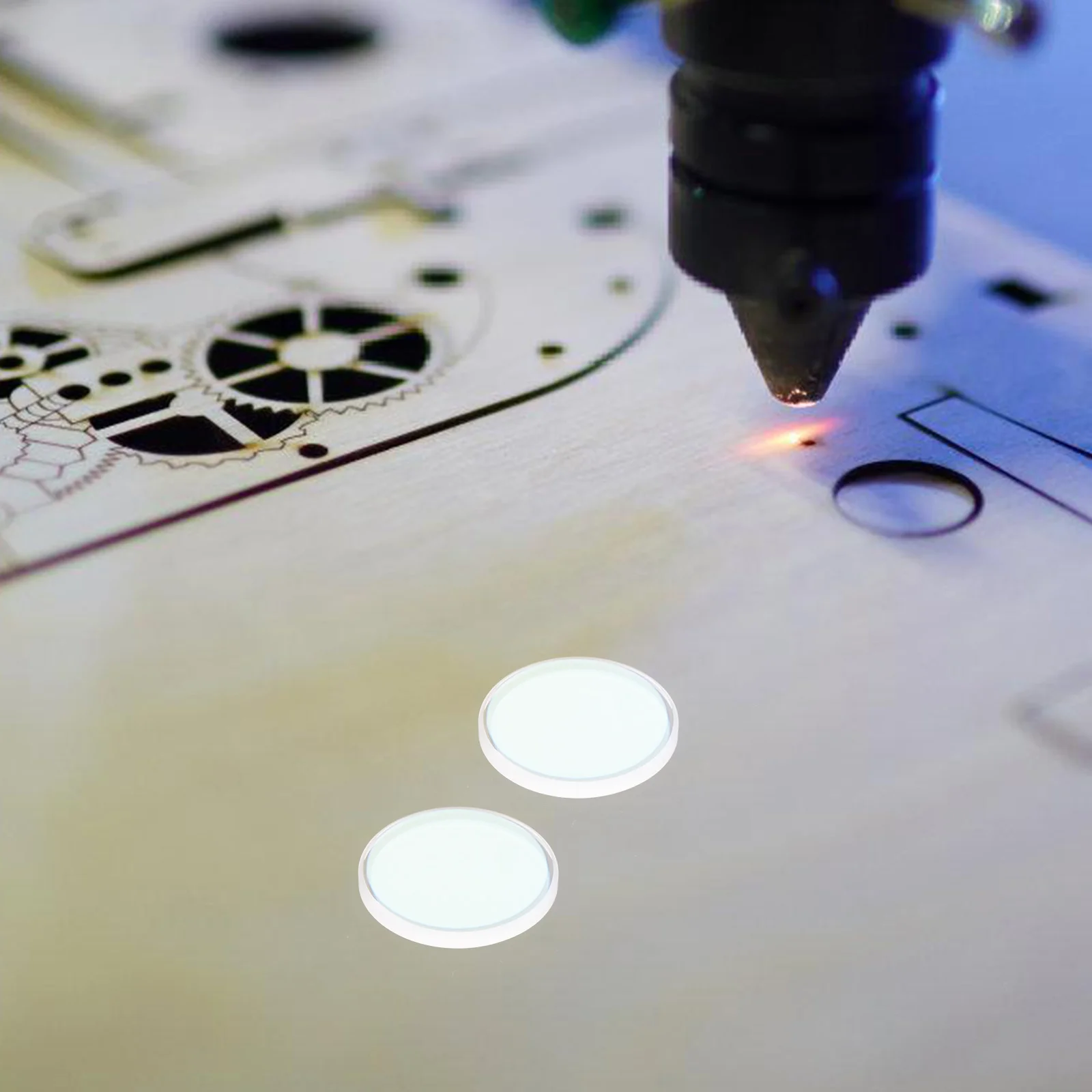 

Clear Quartz Protective Lens for Round Coated Transparent Durable Wear Resistant Protective Lens