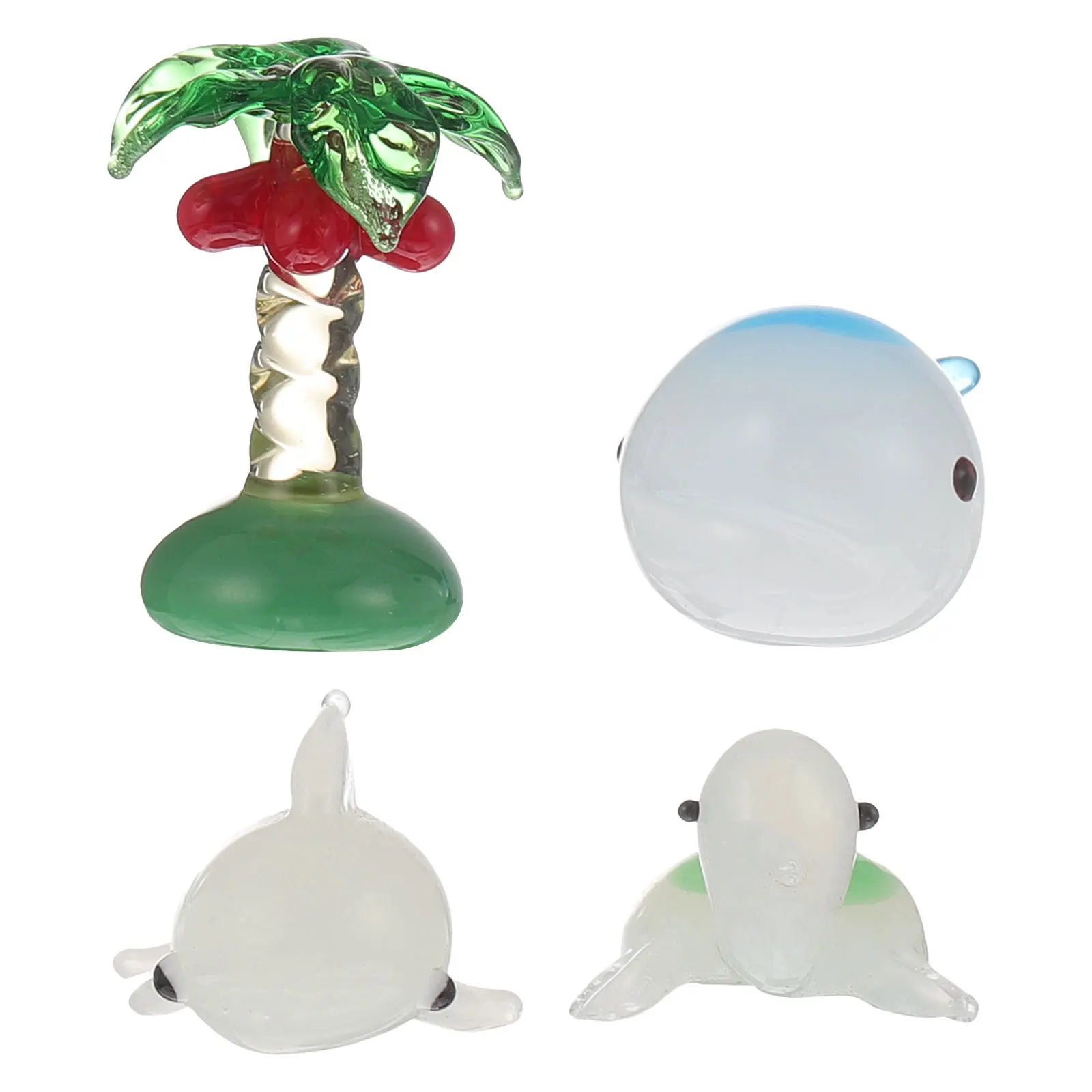 

4Pcs Colorful Glass Desktop Ornaments Creative Glass Crafts for Home Decor Car Hotel Office Bar Living Room Bedroom Decorative