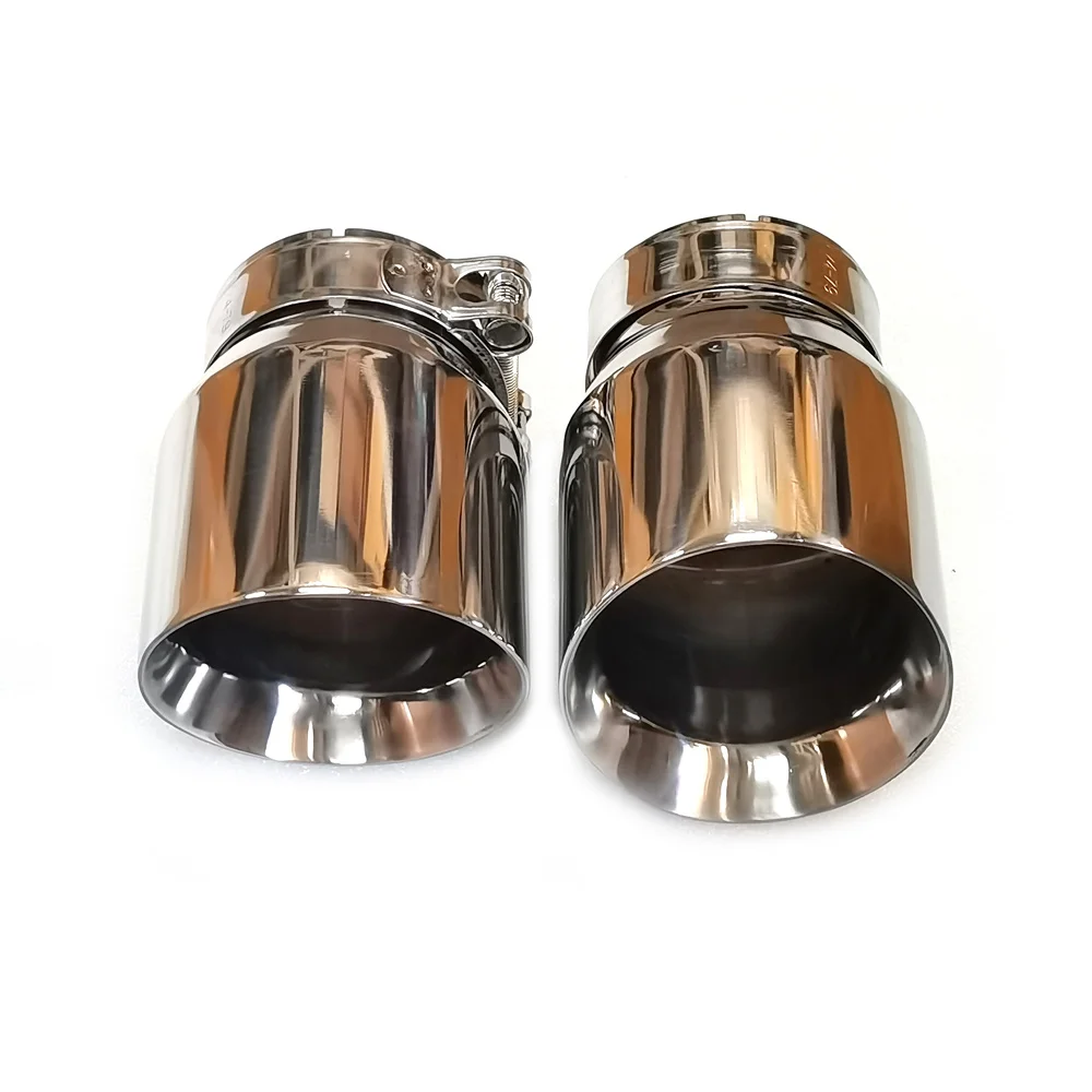 1 Piece 77mm-101mm 304 Stainless Steel Exhaust Tip For Mazda CX-5 CX-4 CX-3 Mazda Exhaust Pipe Modified Decorative Tail Tips