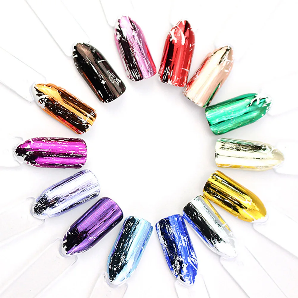 Zestaw 14 naklejek DIY, samoprzylepne naklejki do zdobienia paznokci dla kobiet i mężczyzn, naklejki do manicure, naklejki do zdobienia paznokci.