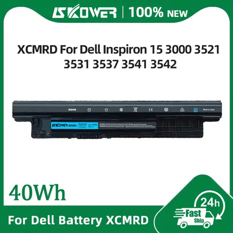 SKOWER 40Wh XCMRD Battery For Dell Inspiron 15 3521 3531 3537 3541 3542 15R 5537 5521 14R 3421 3437 5421 5437 Vostro 2421 2521