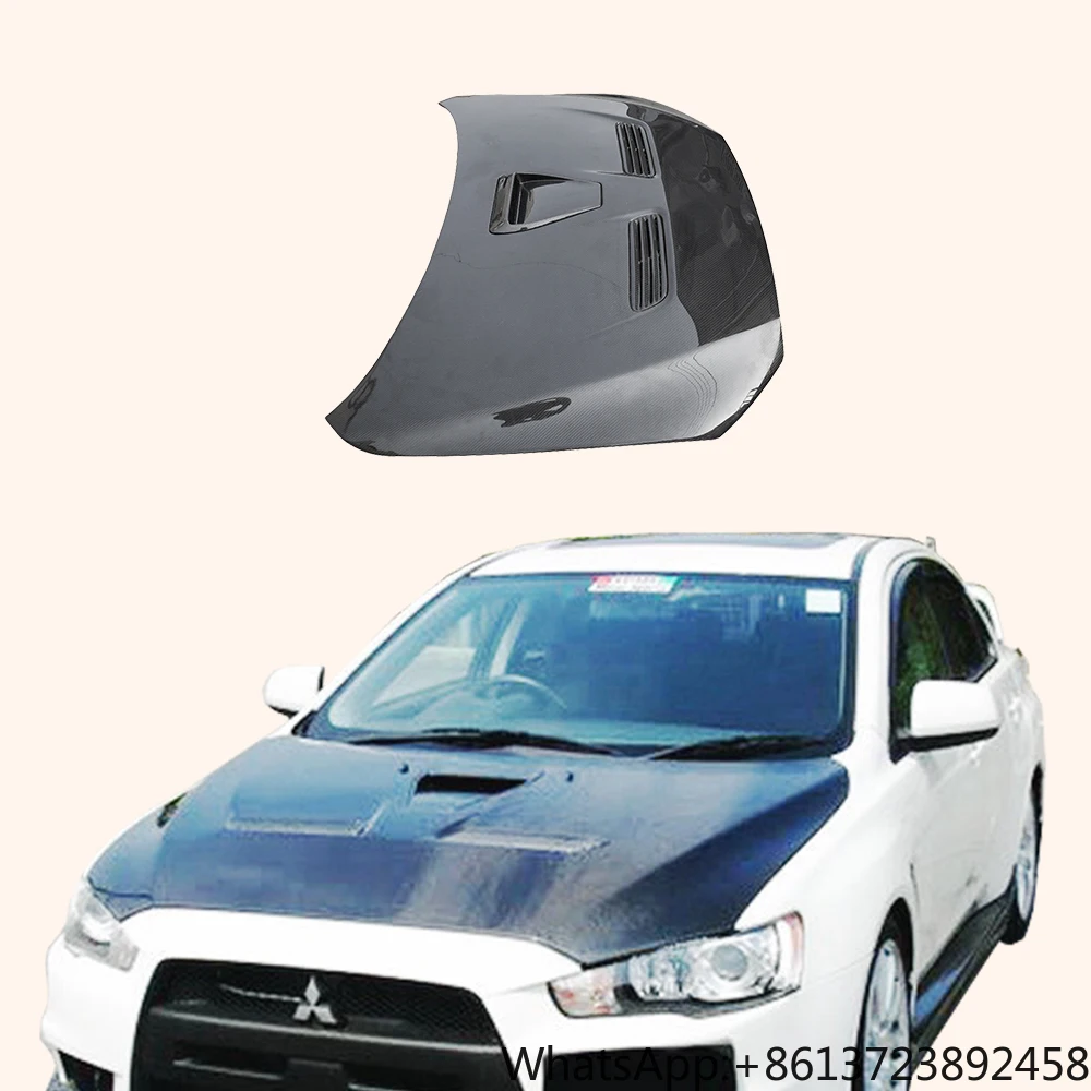 

For Mitsubishi Evolution EVO 10 CZ4A 07-16 Carbon OE Style Front Bumper Hood