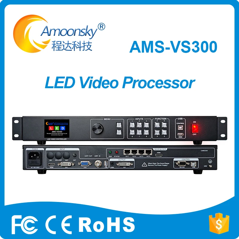 All in One Led Video Wall Controller VS300 Integrated LED Sending Card Support Huidu Linsn Nova Better than Novastar V760
