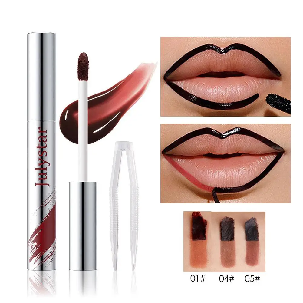 Matita per labbra impermeabile Labbra idratanti a lunga durata Contorno Macchia Peel Off Tattoo Lipgloss Rossetti Cosmetici