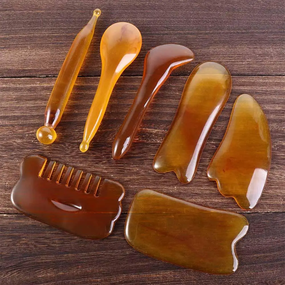 Women SPA Face Lift Wrinkle Remover Skin Care Tool Scraping Body Scraping Massager Face Massage Sticks Guasha Board