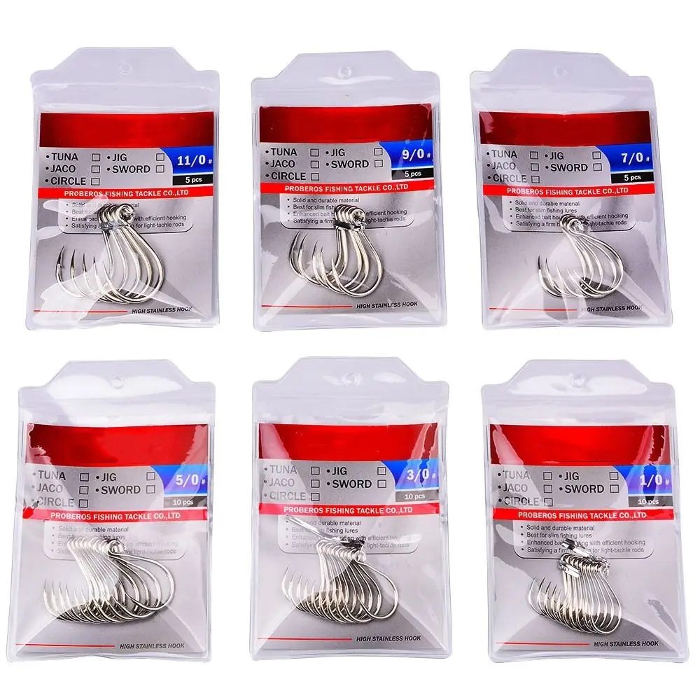 

20pcs High Carbon Steel Fish Lure Hooks Inline Hook Single Hooks Fishing Jigging Hook Barbed Big Eye Fishing Hooks Fish Tackle