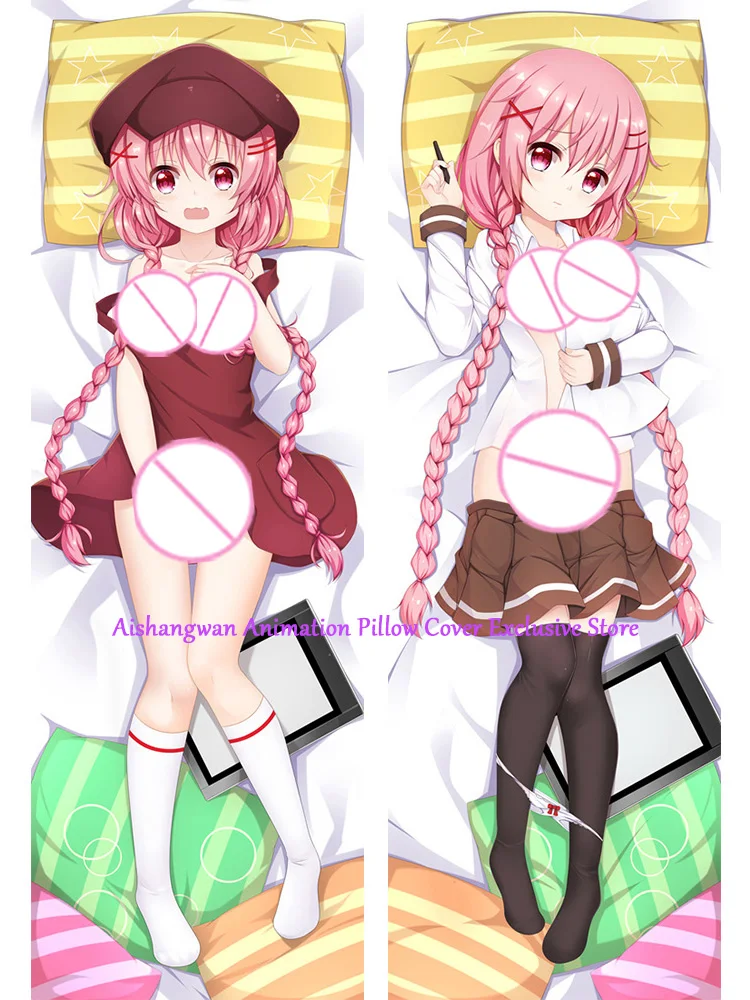 

Dakimakura Anime Pillow Cover Kaoruko Moeta Double Sided Print 2Way Cushion Bedding Festival Gifts Gifts