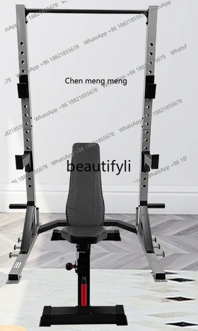 

Home Use Bench Press Pull-Up Bar Single Double Bar Multi-Functional Squat Rack Dumbbell Bench Barbell Rack