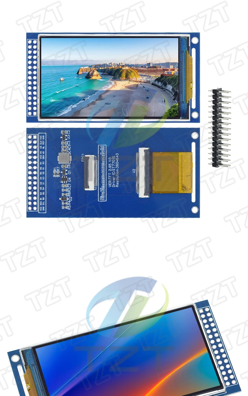 TZT 2,95 Zoll TFT LCD Modul 360x640 ST7701 SPI RGB Schnittstelle Displaybildschirm 3,3V 5V für Raspberry Pi – Detail 4