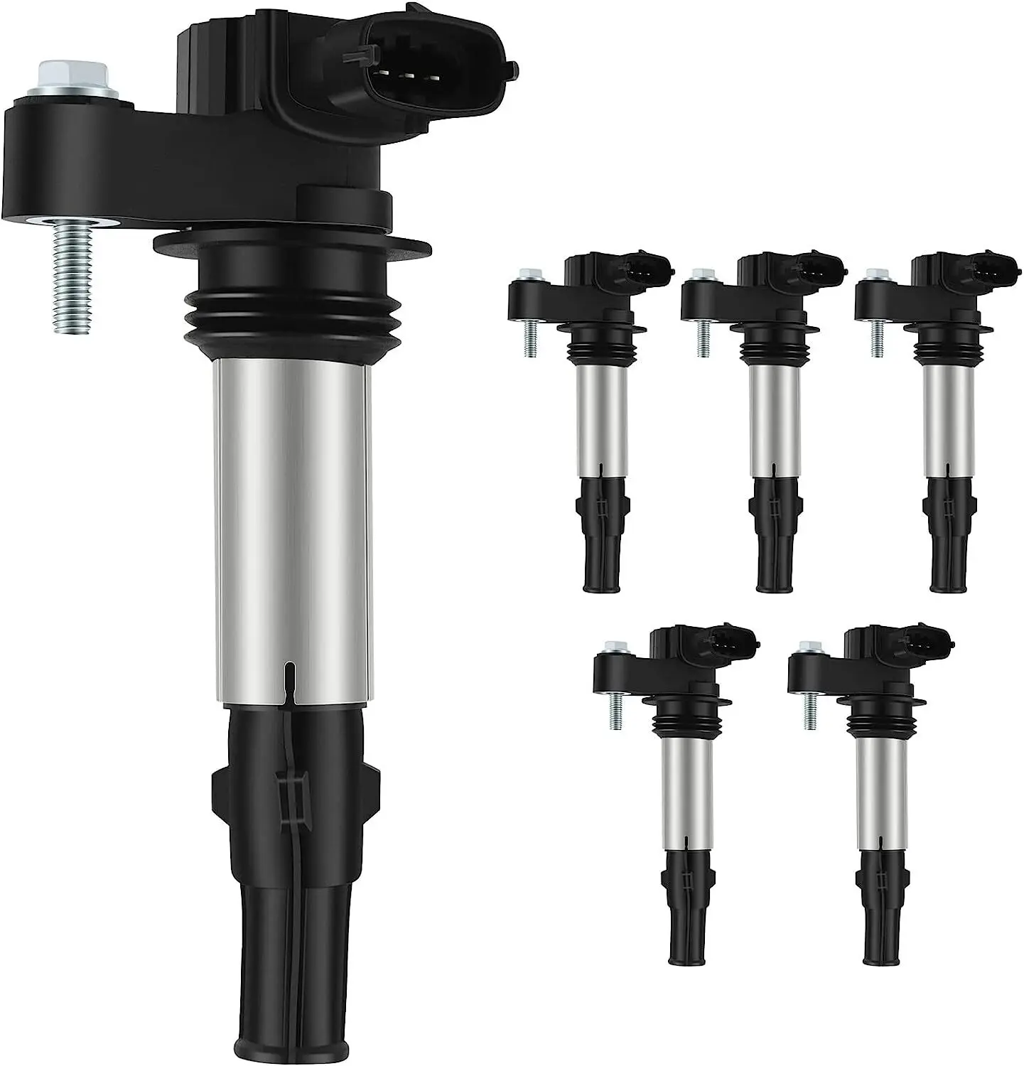 6 قطعة ملف الإشعال ومجموعة اعة إيريديوم لسيارة شيفروليه ترافيرس 2009-2009 1208081 #4