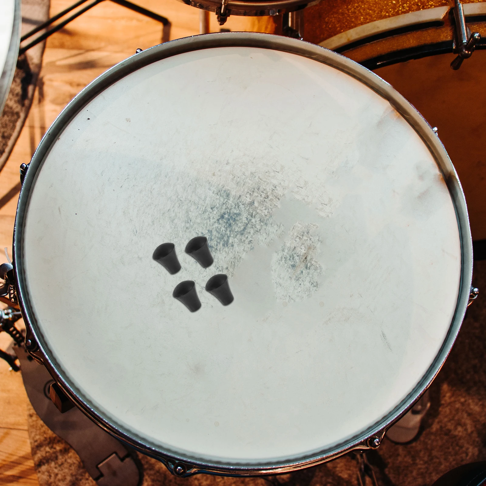 

5Pcs Drum Leg Bracket Durable Rubber Support Base Anti-Skid Design for Floor Drum Setup Drumstick Practice Tip