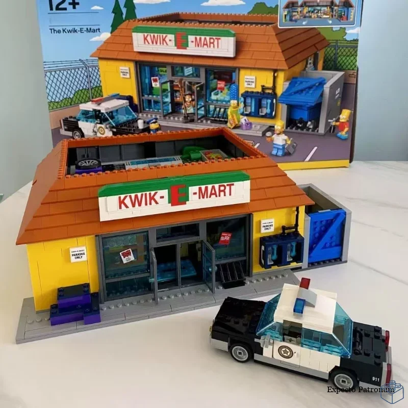 Novo 2179 pçs o kwik e mart loja virginia simpsons conveniência supermercado 71016 bloco de construção modelo aniversário presentes natal