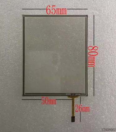 Pantalla táctil resistiva de 3,8 pulgadas, cuatro cables, 65X80, ST038002