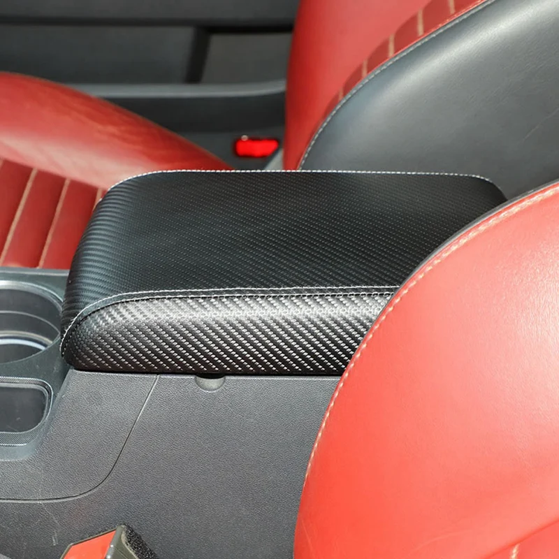 Super Sale Car Armrest Box Pad for Dodge Challenger 2009-2014 Center Console Arm Rest Protector Cover Accessories