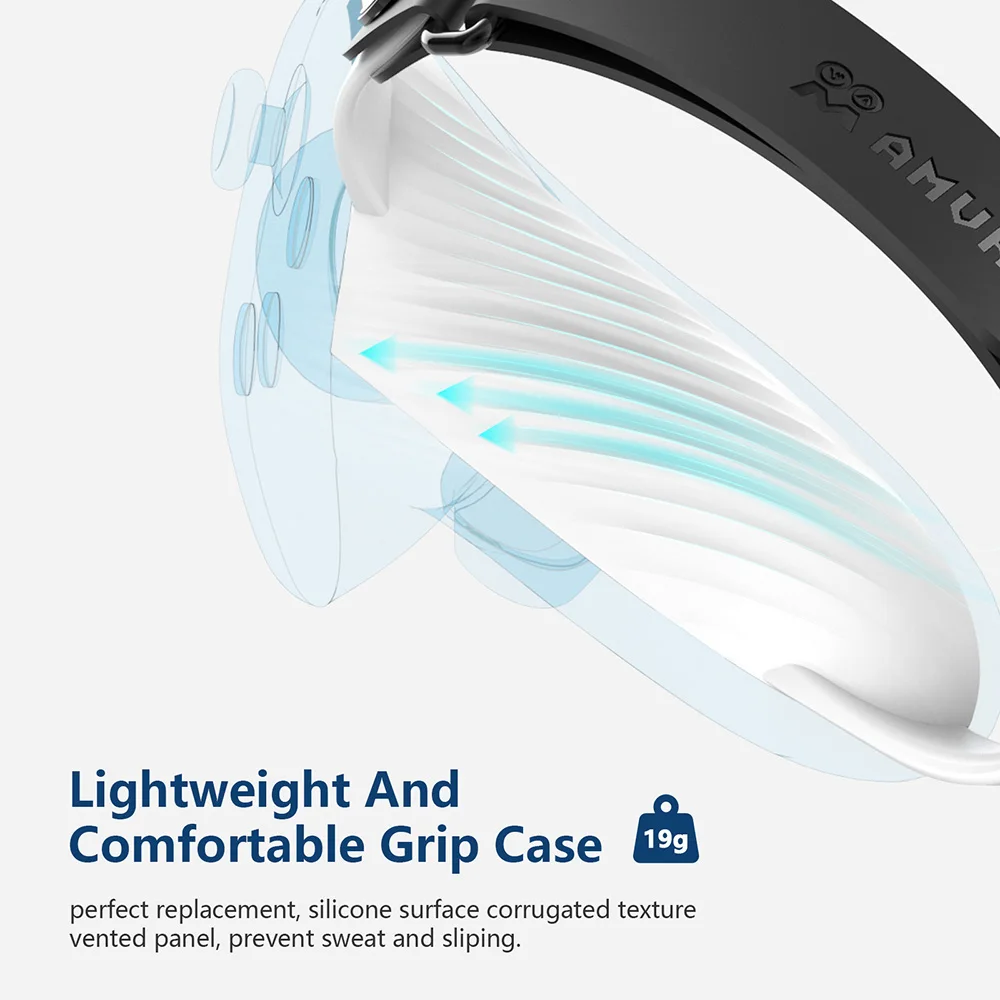 AMVR Verstellbarer Knöchelriemen für Oculus Quest 3/3S Controller Griffe Griffbefestigungsband VR-Zubehör – Detail 2