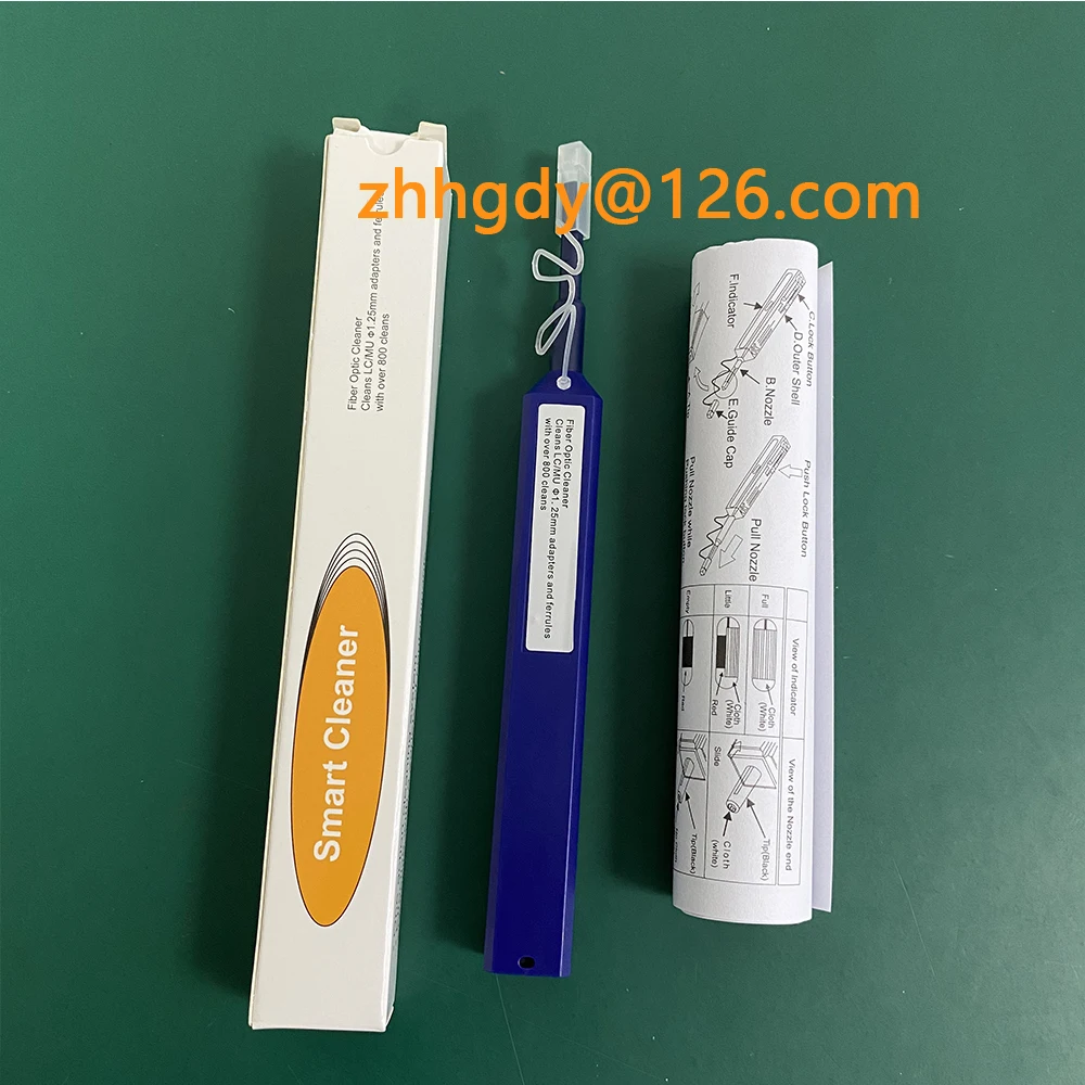 

Optical Fiber Communication tools one Click 1.25mm LC Connector Fiber Optic Cleaner and LC MU Optical Fiber Cleaning Pen