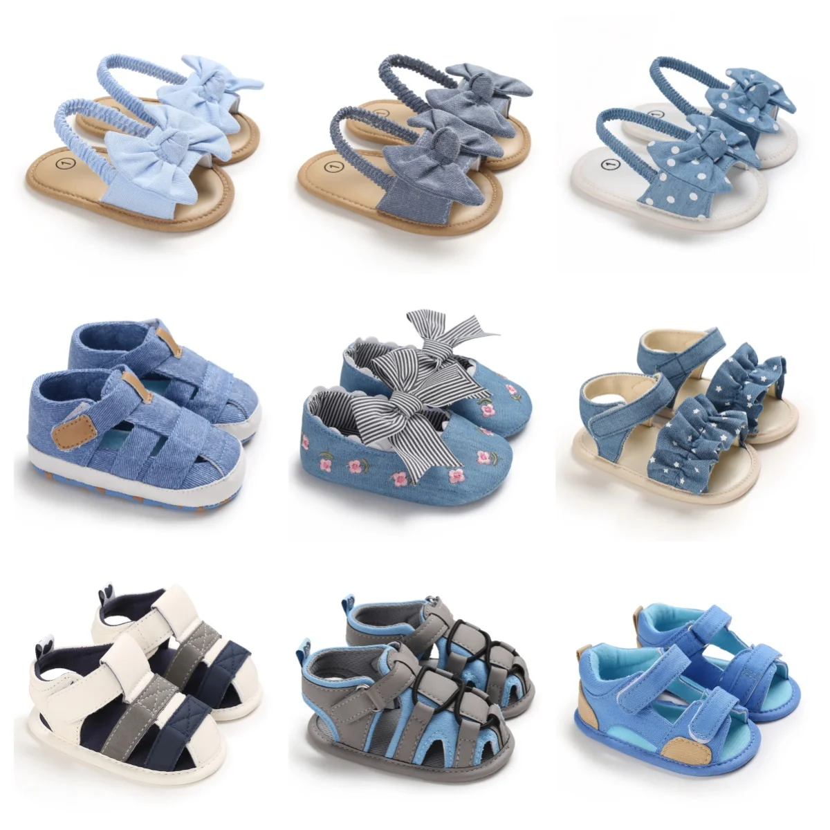 Summer Baby Sandals For Boys And Girls Non Slip Soft Soled Baby Walking Shoes Anti Slip Casual Style Versatile Baby Shoes