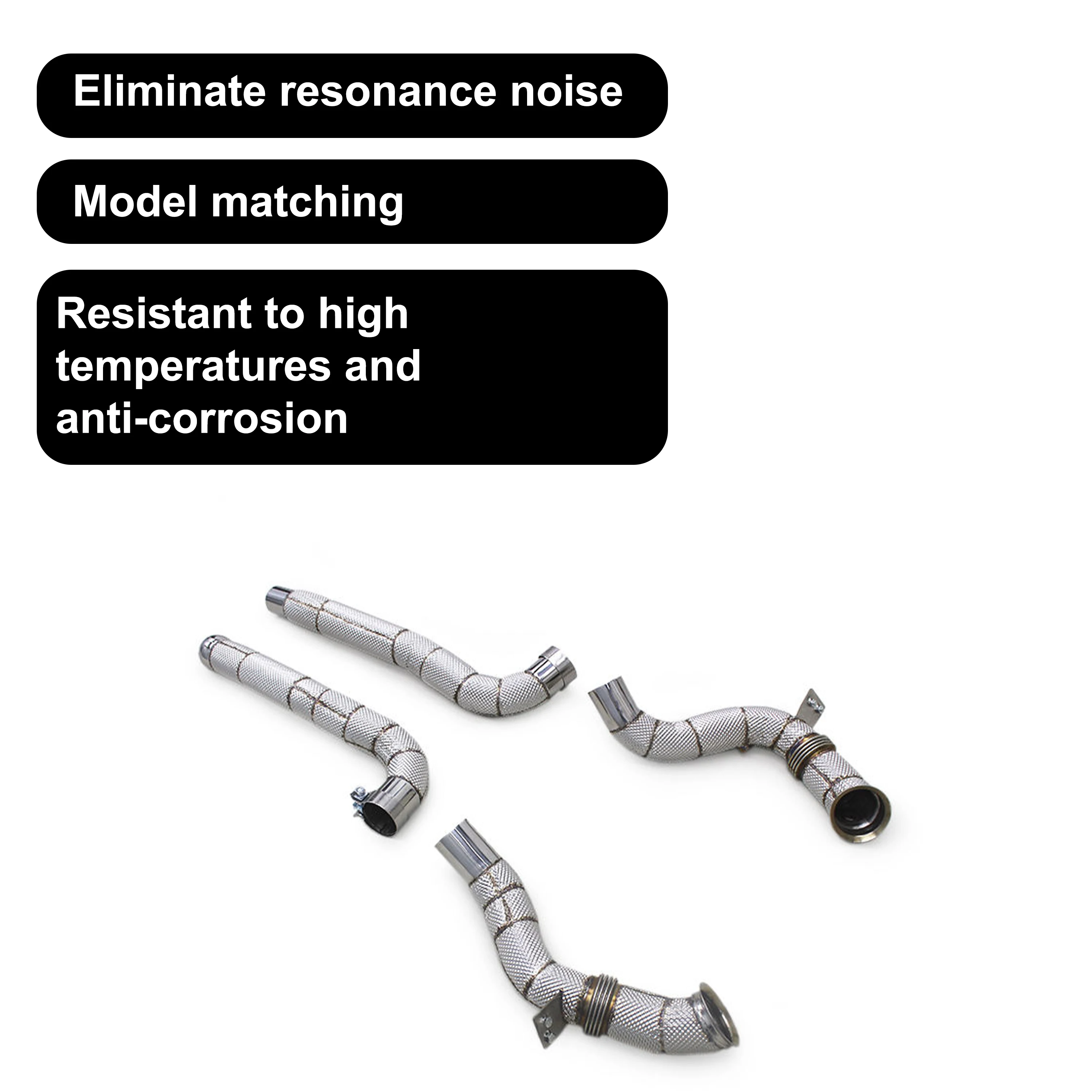 ACE Perfect Fitment Downpipe für Mercedes Benz AMG GT GTC GTR GTS 4.0T Hochleistungs-SUS304-Auspuffanlagen mit Hitzeschutz. – Detail 8