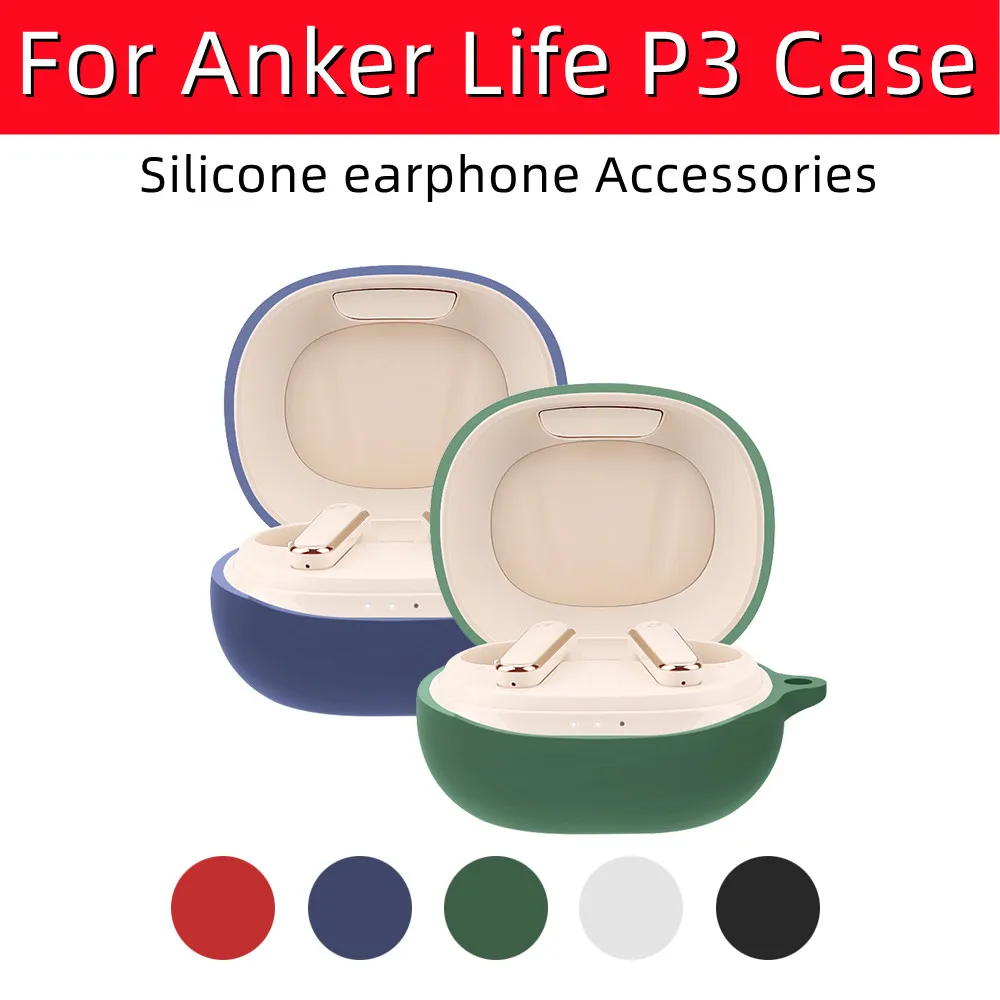 Silicone Case For Anker Soundcore Life P3 luxury anti-scratch Shock Resistant Cover with hook for Anker Soundcore Life P3 Cases