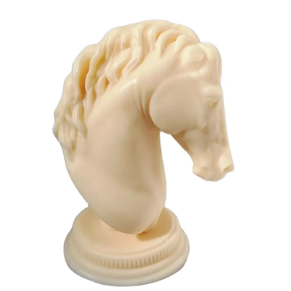 Horse Head Statue Candle Silicone Mold Bust Riding Sculpture Art Figurine Animal Poney Candle Mould M358