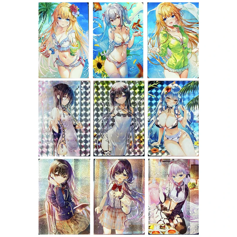 

Cartoon rare Goddess Story Anime characters Bronzing collection Flash Game cards Christmas Birthday gifts Children's toys