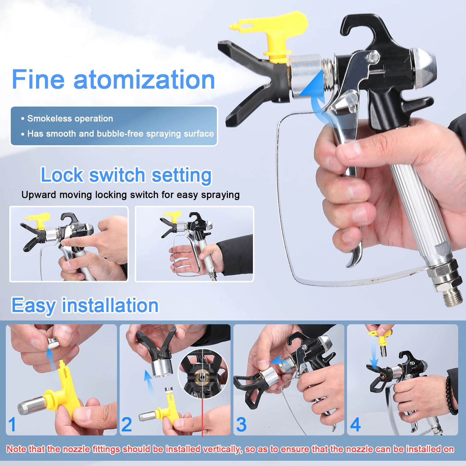 Profession High-pressure Airless Sprayer Electric Paint Spraying Machine Multi-purpose Painting Tool Home Improvement Equipment