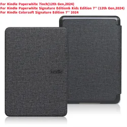 Etui na książkę 2024 do nowego Kindle Paperwhite Signature Edition 12th Colorsoft Signature Edition 7'' 12 2024 Release Smart Cover