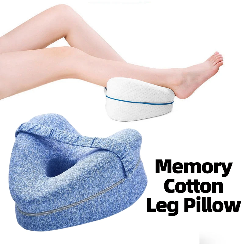 

Leg Pillow Body Memory Orthopedic Sleeping Cotton Sciatica Back Hip Joint Pain Relief Home Foam Cushion Thigh Leg Pad