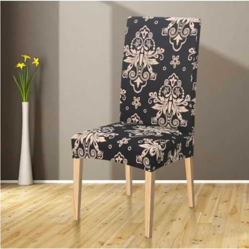 Şebnem Standard Digital Printed Velvet Chair Cover, Chair Cover 6 Li Tool