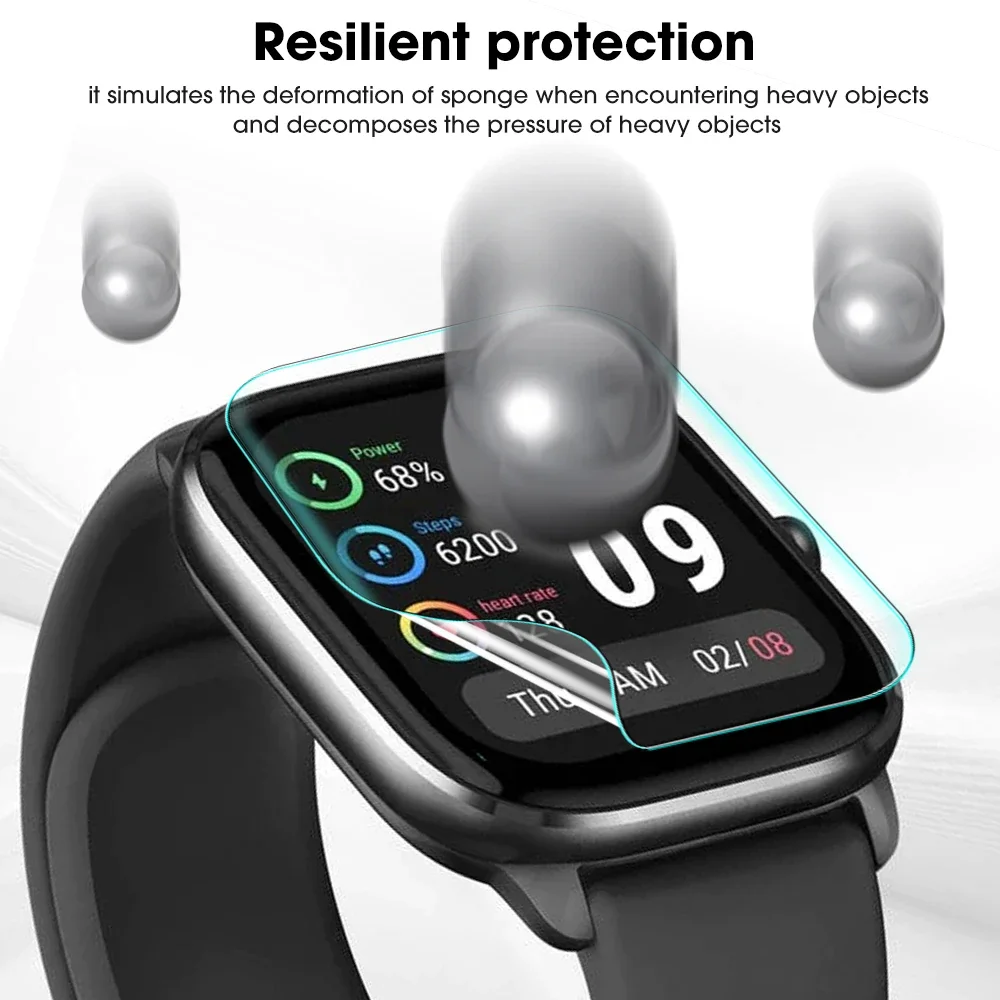 For Apple Watch Series 9 41/45MM Smartwatch Hydrogel Soft Film Full Curved Anti Scratch Screen Protector Films Not Glass