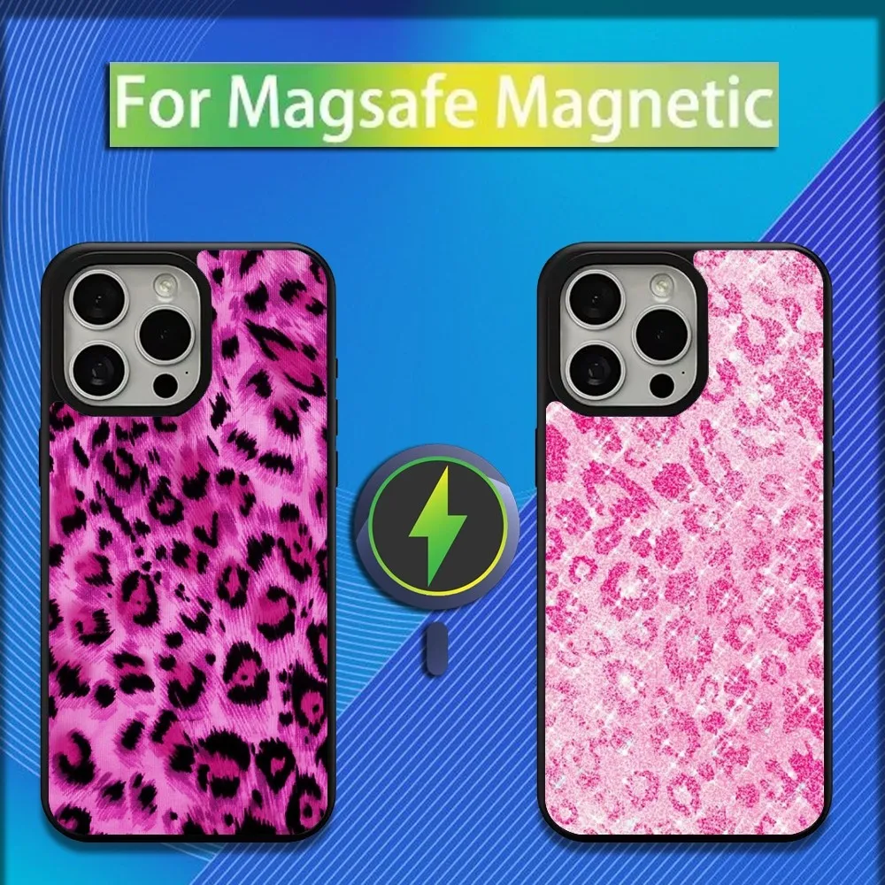 

Leopard Pink Tiger Cool Phone Case For iPhone 16,15,14,13,12,11,Plus,Pro,Max,Mini Magsafe Magnetic Wireless Charging