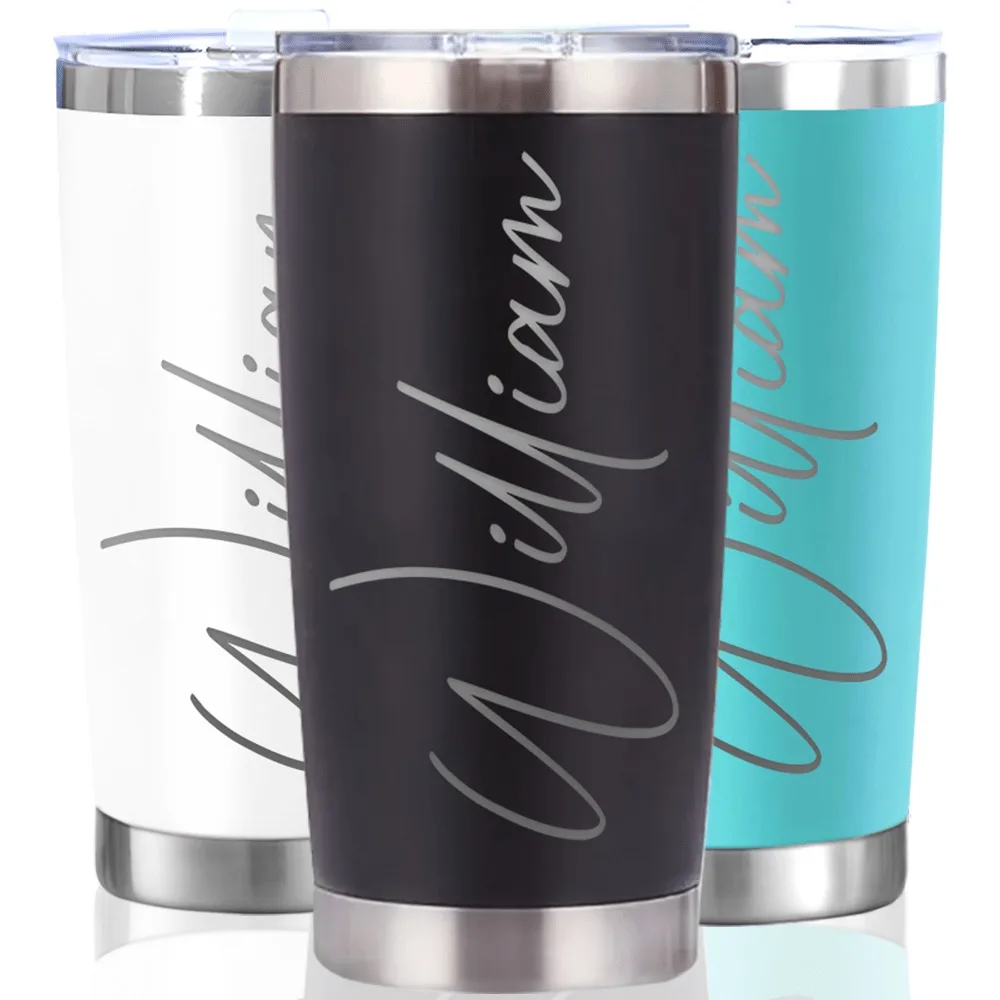 

Custom 20oz Stainless Steel Car Cup Insulated Water Bottle Coffee Mug, Gift For Family Friends Travel Outdoor Fitness Sports