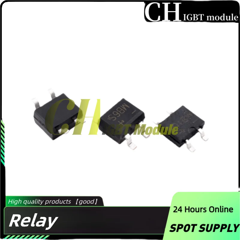 10PCS/LOT MB6S MB6F MB6M MB10S MB10M MB10F Rectifier bridge, 4-pin bridge stack, 0.5A 1A 1000V