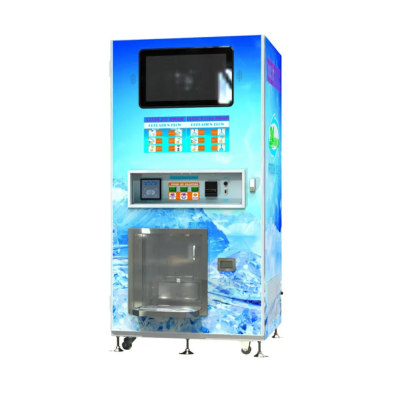 Торговый автомат для льда на открытом воздухе, автоматический автомат для продажи пакетов для кубиков льда, бизнес-автомат для продажи