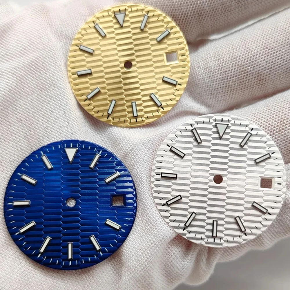 

28.5mm Watch Dial Luminous Watch Faces for ETA 2824 2836 Movement Single Calendar Strip Nail Dial for 8215 8200 821A Movements