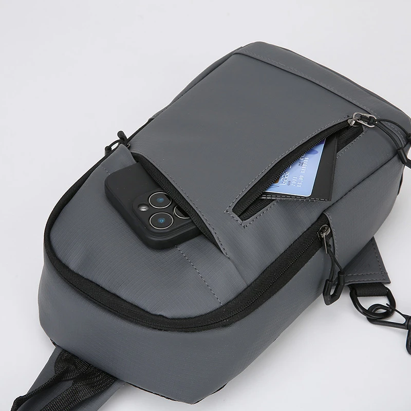 رجل حقيبة صدر للرجال جودة متعددة الوظائف حقيبة كتف سعة كبيرة للرجال حقيبة كروسبودي رسول حقيبة ظهر مقاومة للماء منفذ USB حقيبة #3